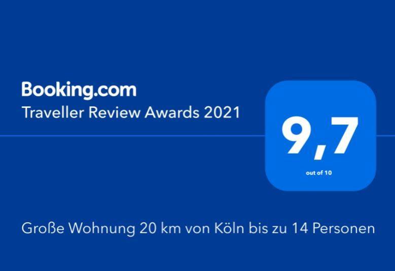 Grosse Wohnung 20 Km Von Koeln Bis Zu 17 Personen Rösrath Esterno foto